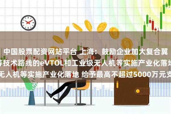 中国股票配资网站平台 上海：鼓励企业加大复合翼、倾转旋翼、涵道翼等技术路线的eVTOL和工业级无人机等实施产业化落地 给予最高不超过5000万元支持