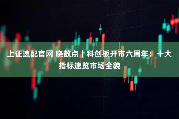 上证速配官网 晓数点｜科创板开市六周年：十大指标速览市场全貌